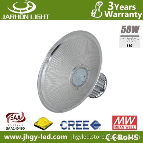 Industrial CREE Chips Meanwell Driver 50W LED High Bay Lamp